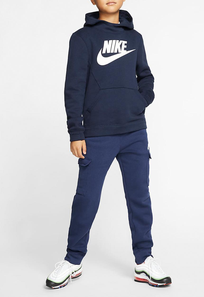 Nike - B nsw club cargo pant - navy & white