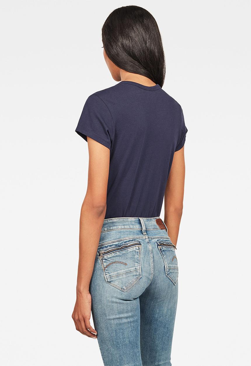 G-STAR - Graphic 20 slim r t wmn short sleeve - sartho blue