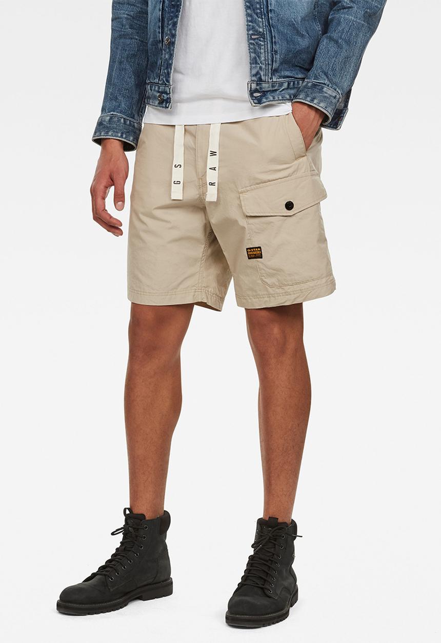 G-STAR - Front pocket sport shorts - khaki