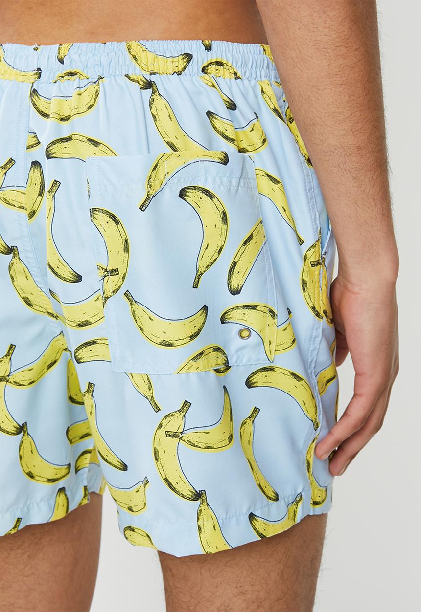 Brave Soul - Burro swimshorts - blue & yellow