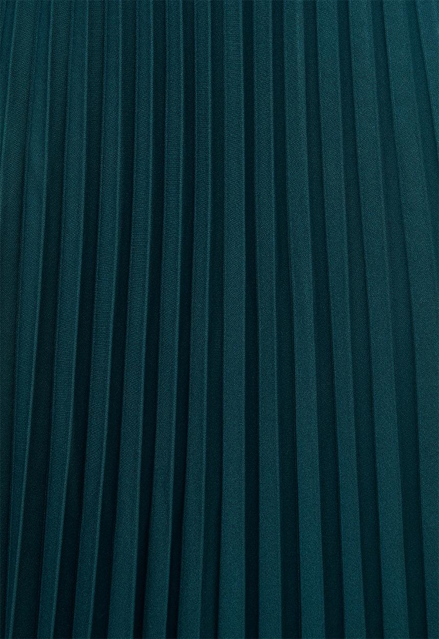 edit Plus - Pleated midi skirt - teal