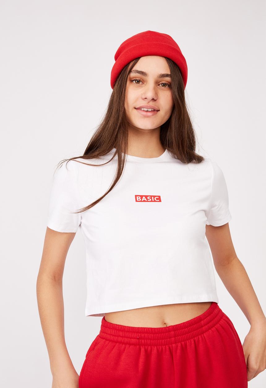 Factorie - Fitted graphic T-shirt - white 