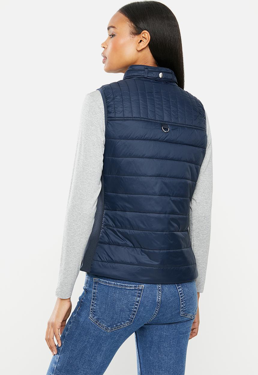 POLO - Heidi sleeveless puffer -navy