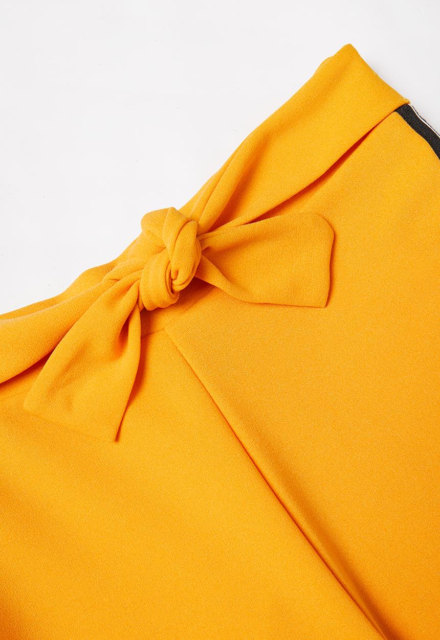 Rebel Republic - Girls knit pants - orange