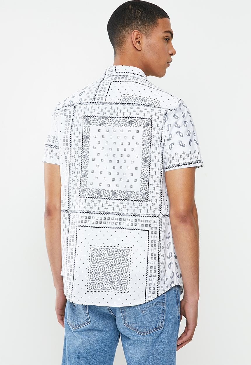 Brave Soul - Albedo shirts - white & black 