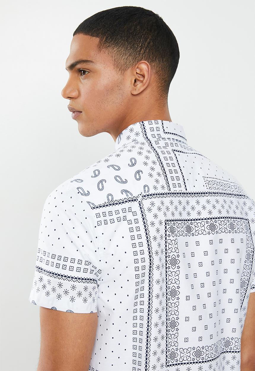 Brave Soul - Albedo shirts - white & black 