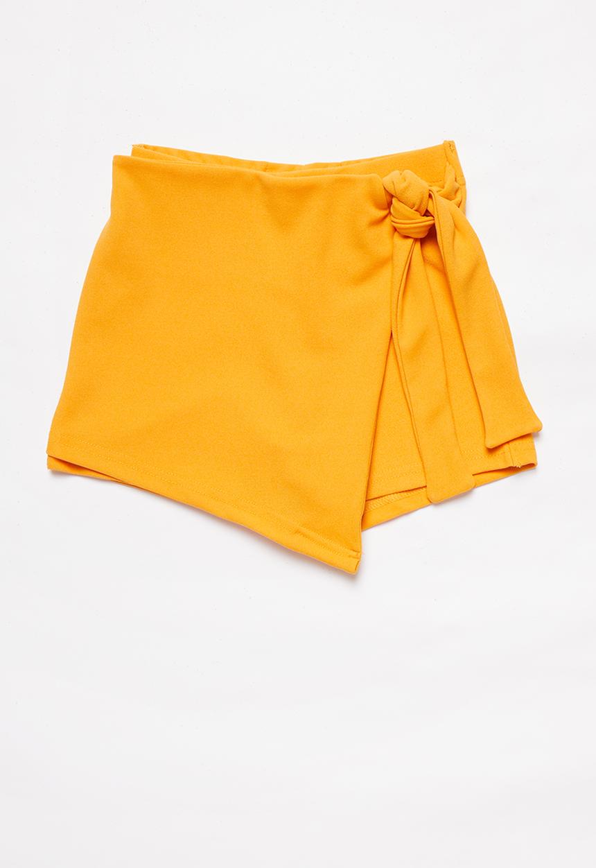 Rebel Republic - Girls knit skort - orange