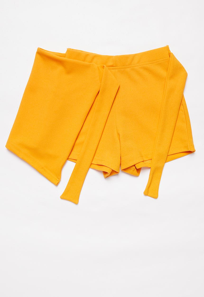 Rebel Republic - Girls knit skort - orange