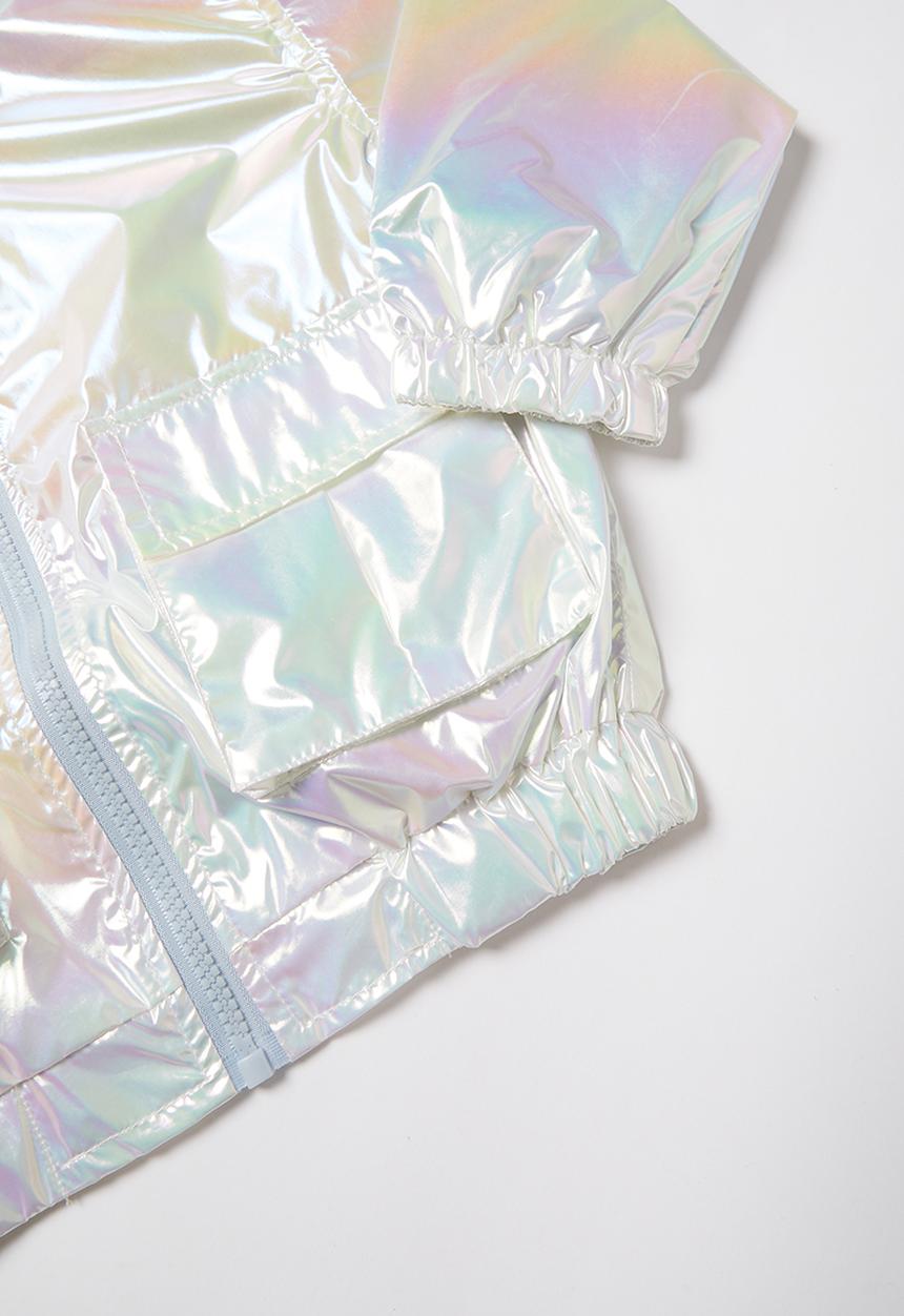 Rebel Republic - Girls metallic jacket - silver
