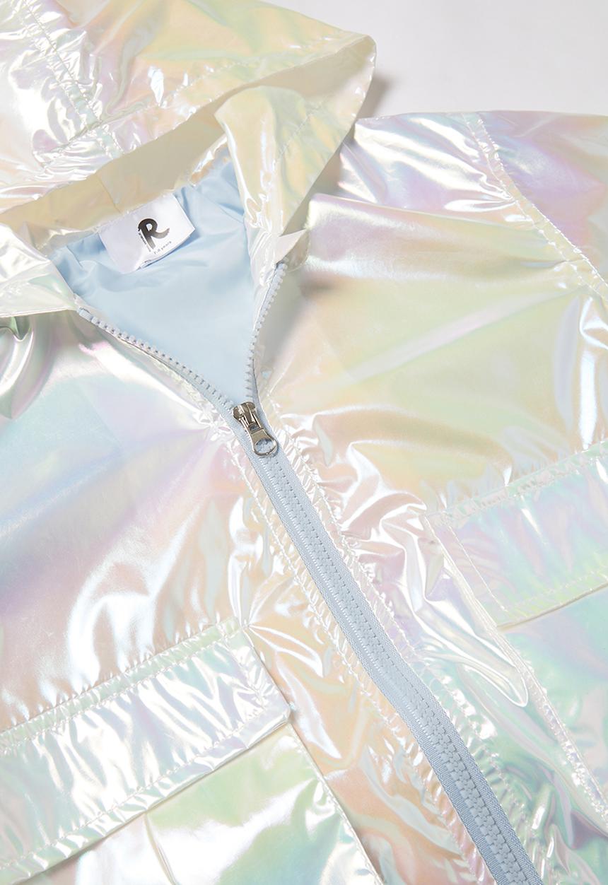 Rebel Republic - Girls metallic jacket - silver