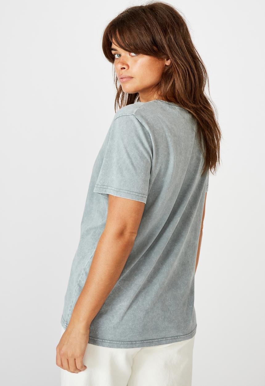Factorie - Relaxed graphic T-shirt - washed grey