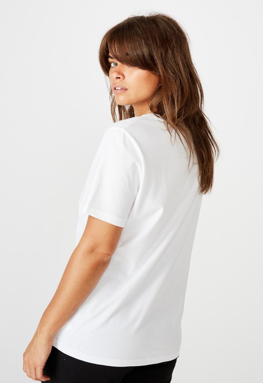 Factorie - Relaxed graphic T-shirt - white