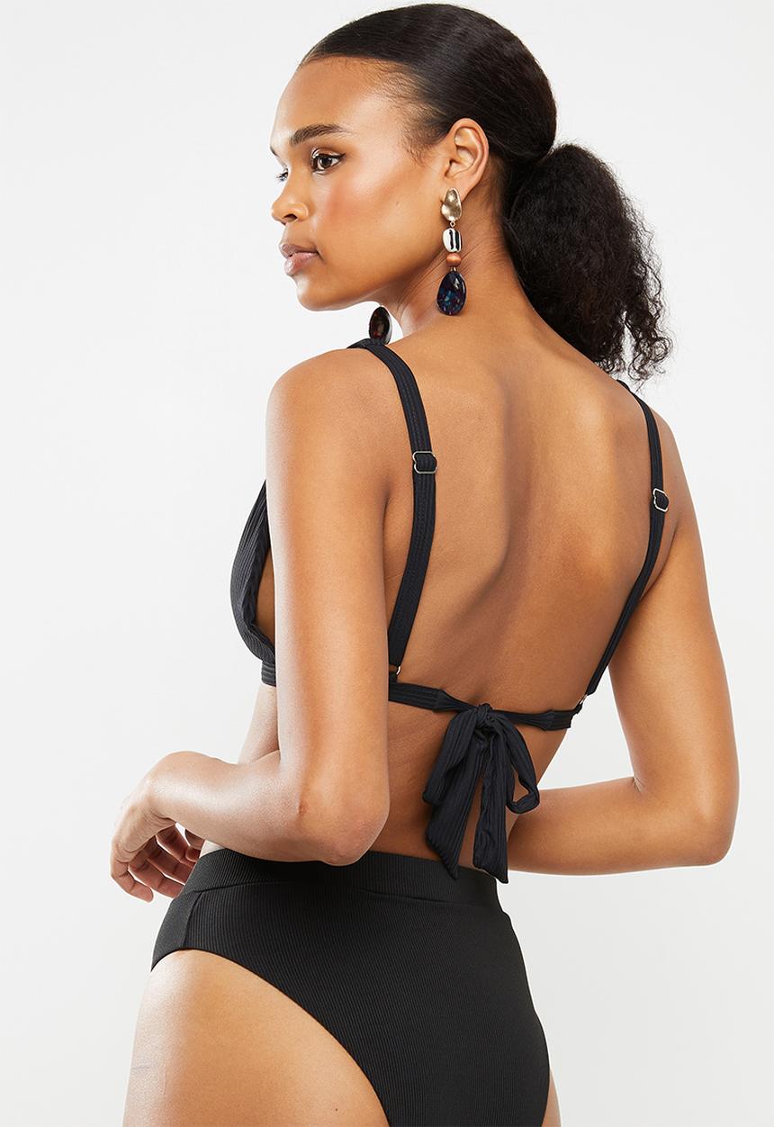 Bacon Bikinis - Debbie bikini top - black