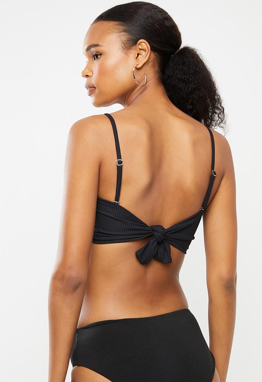 Bacon Bikinis - Tide bikini top - black