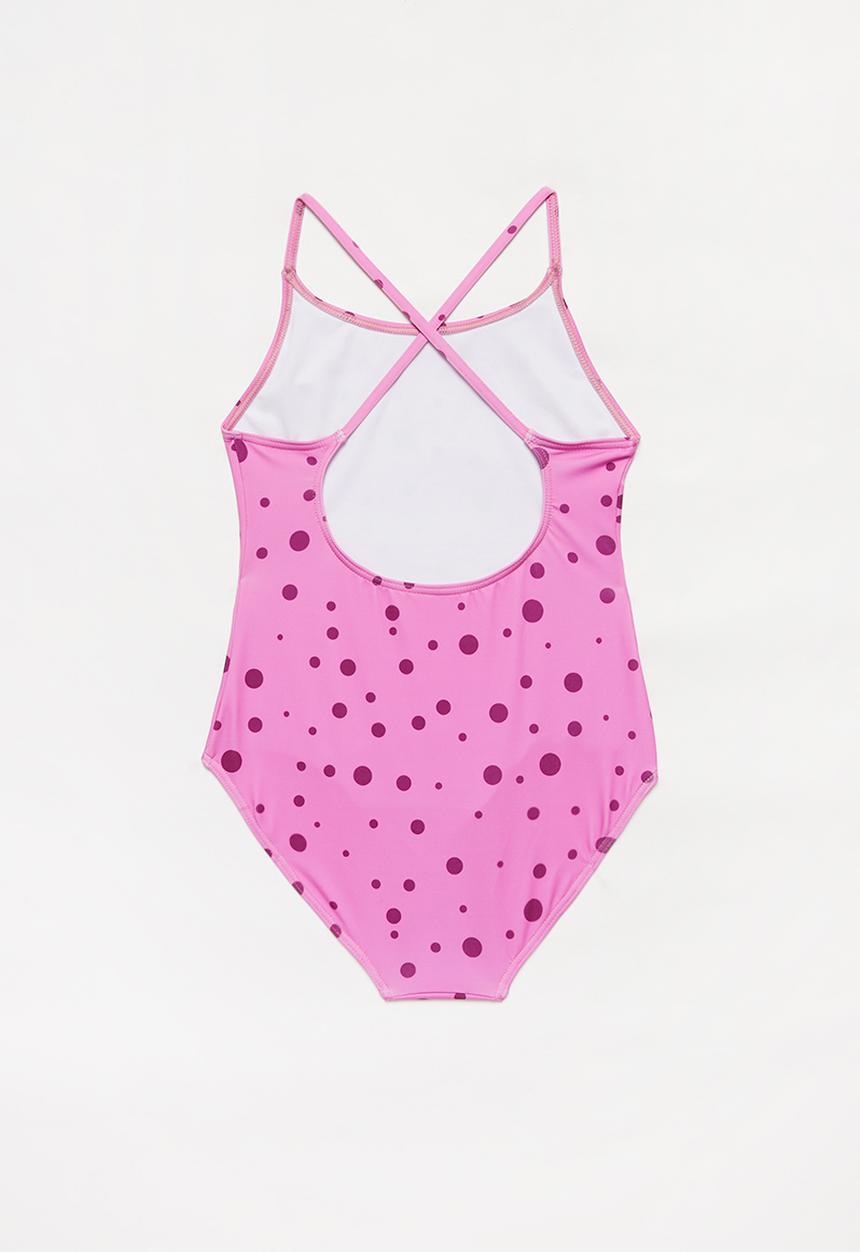 Rebel Republic - Polka dot one piece swimsuit - pink