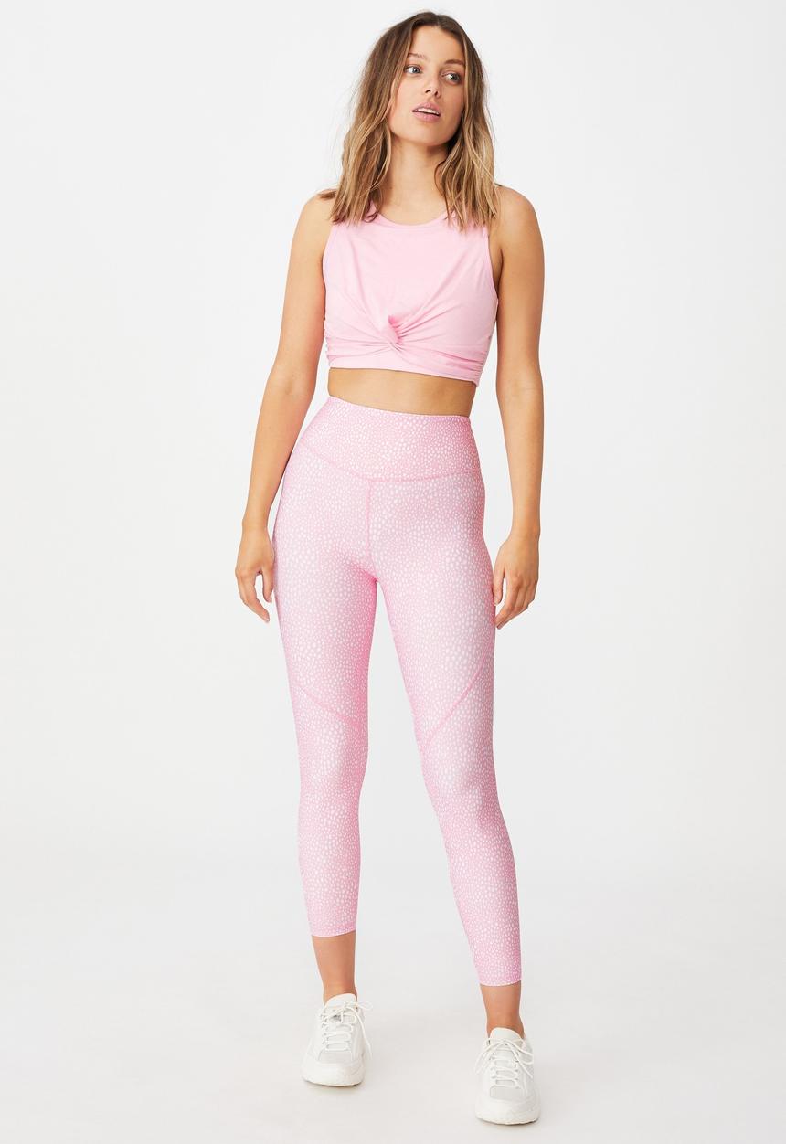 Cotton On - Booty 7/8 tight -animal speck strawberry milkshake