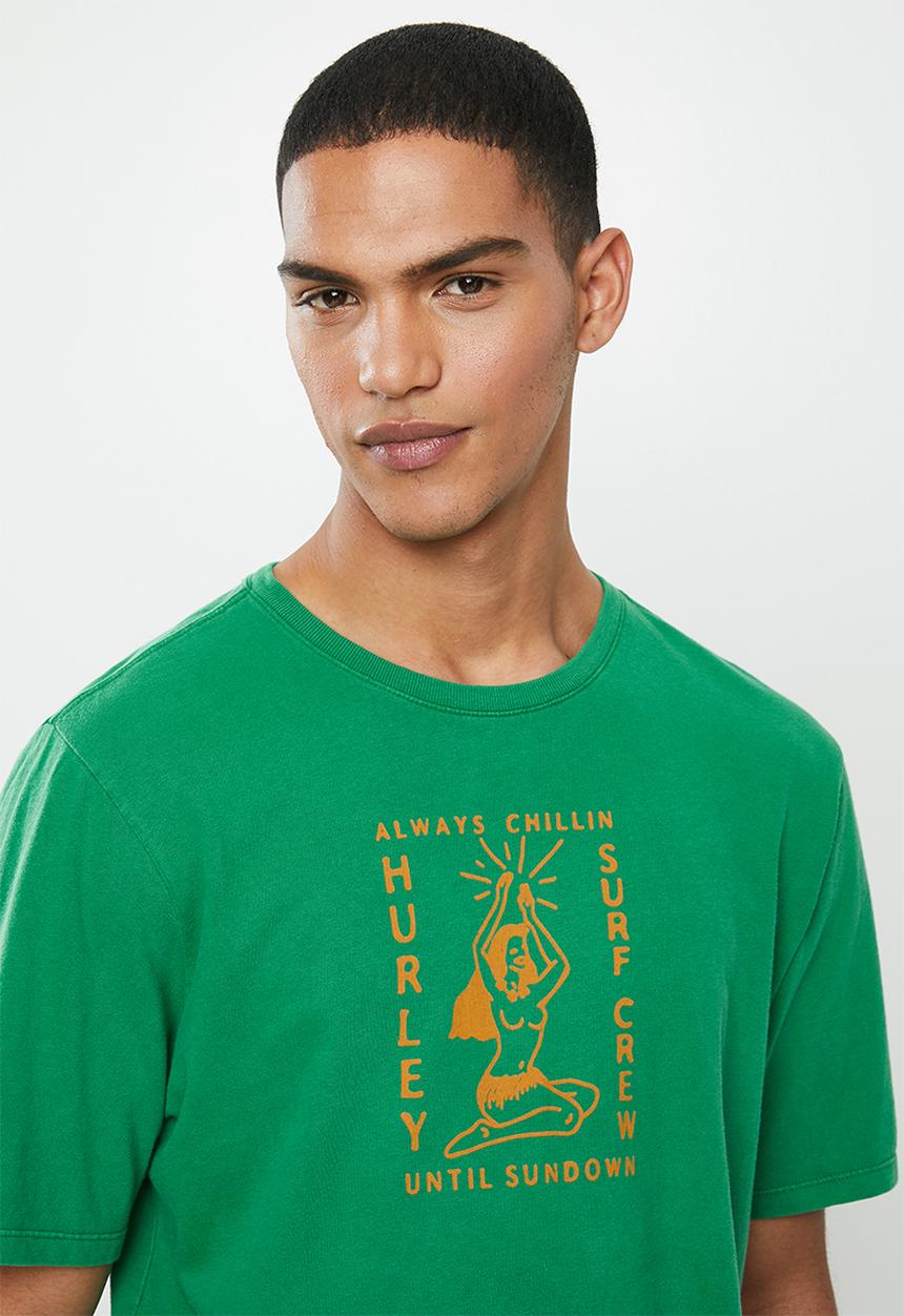 Hurley - Hvy sundown tee - green