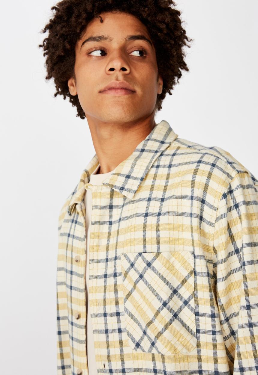 Factorie - Flanno shirt - mustard midnight