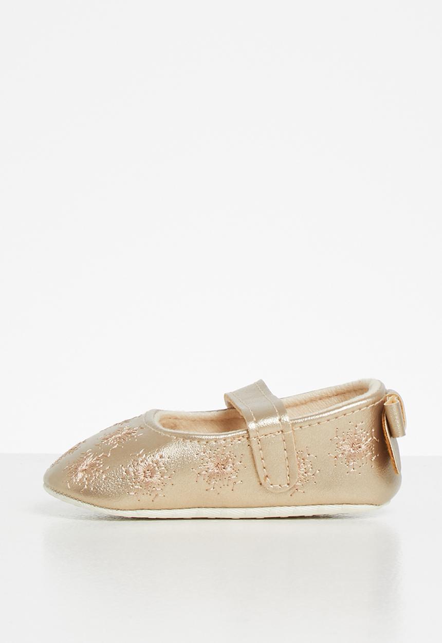 Pop Candy - Girls strap pump - gold