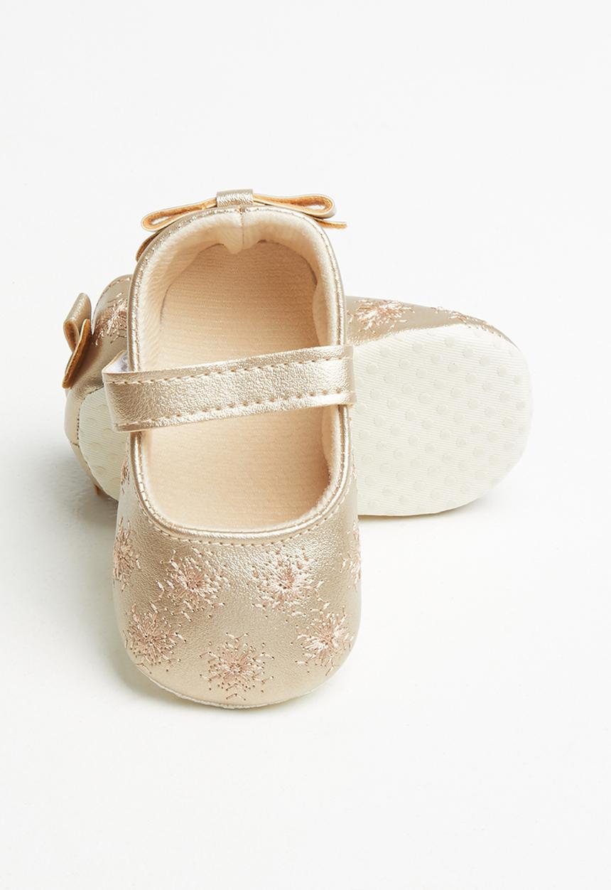 Pop Candy - Girls strap pump - gold