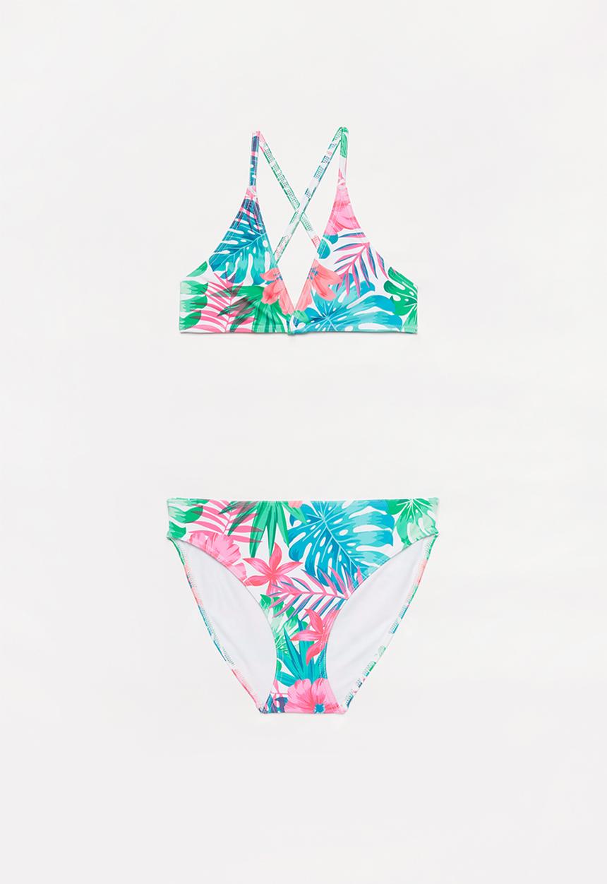 Rebel Republic - Tropical floral print bikini - multi