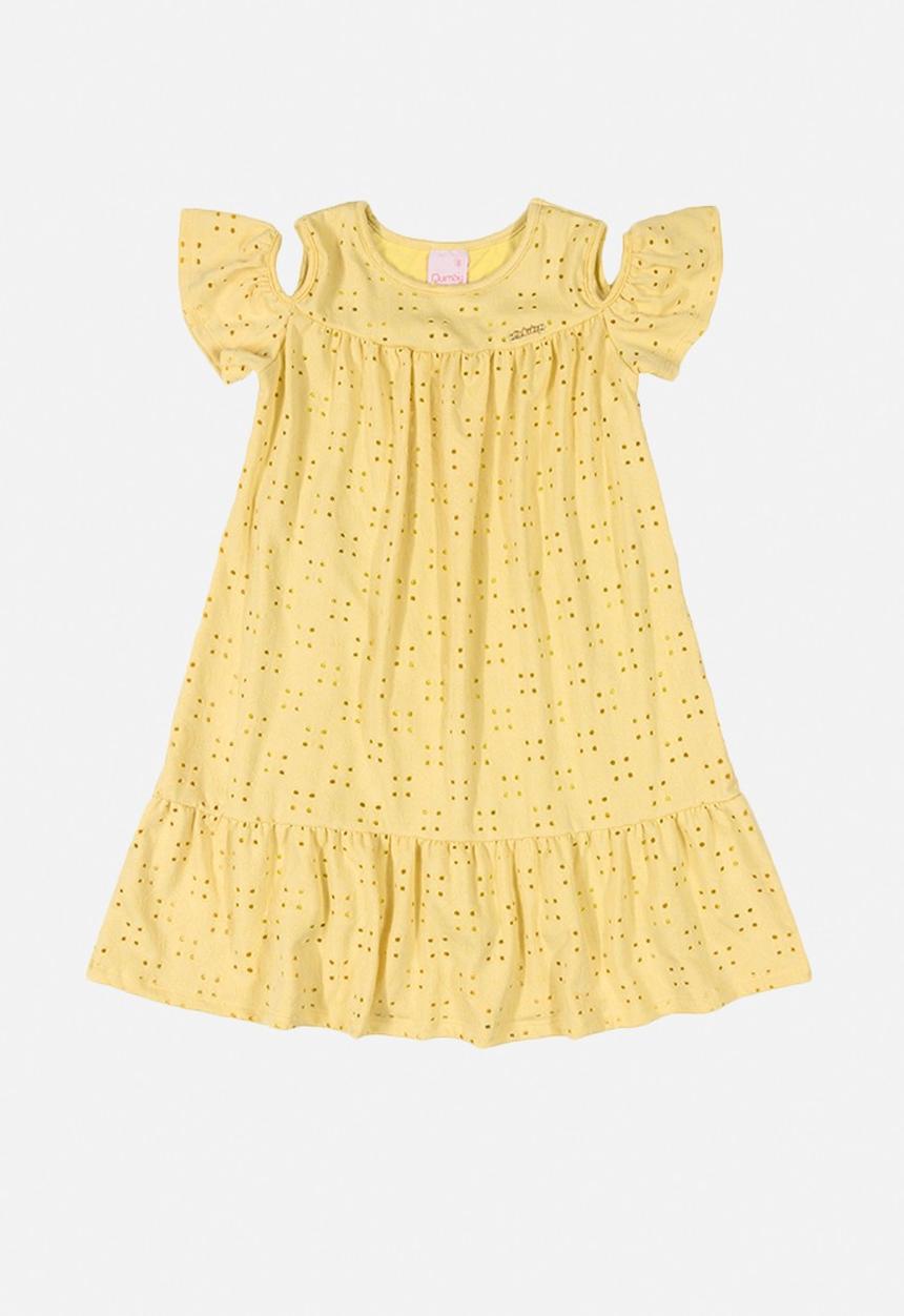 Quimby - Shoulder dress - yellow