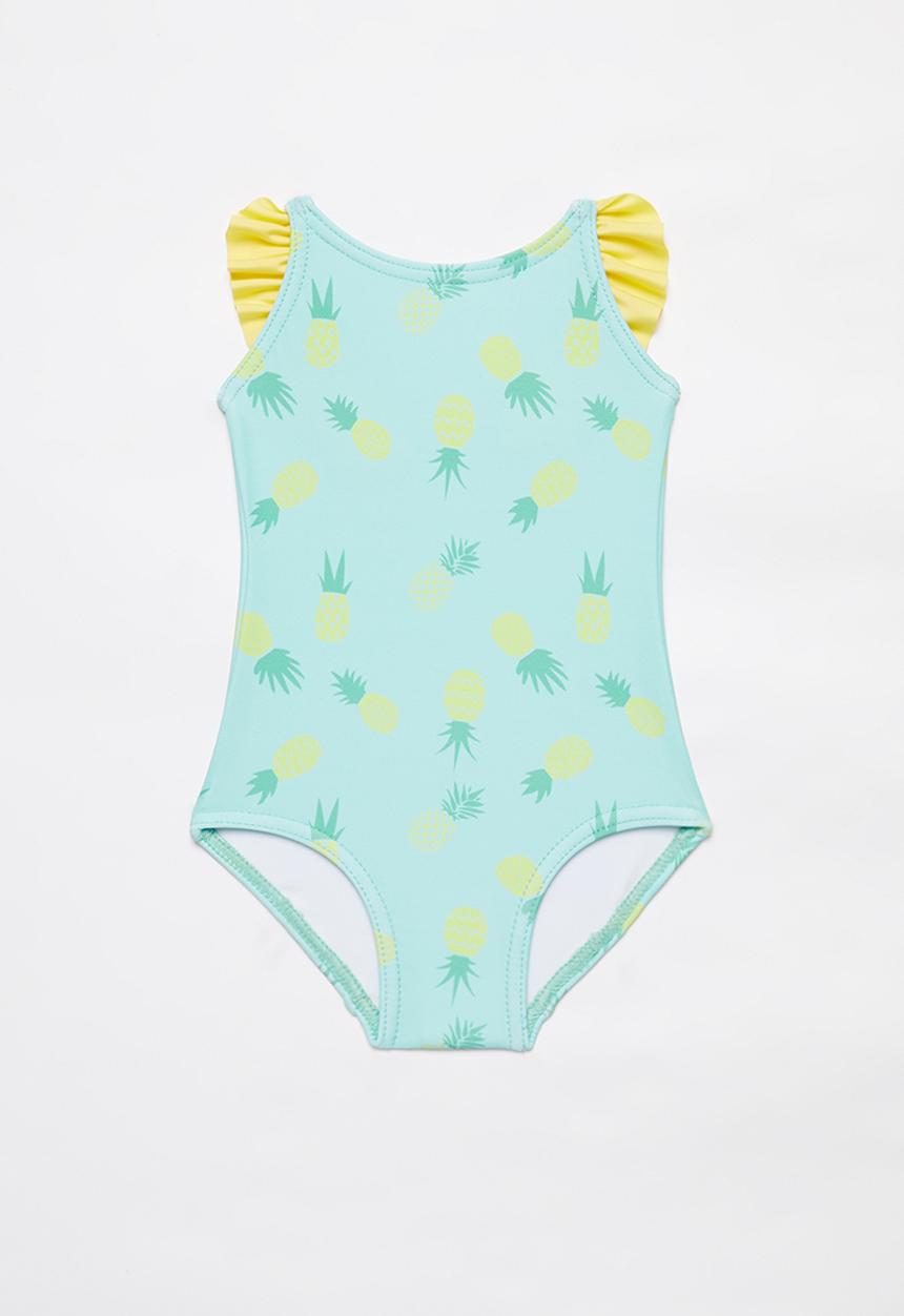Pop Candy - Pineapple one piece swimsuit - turquoise