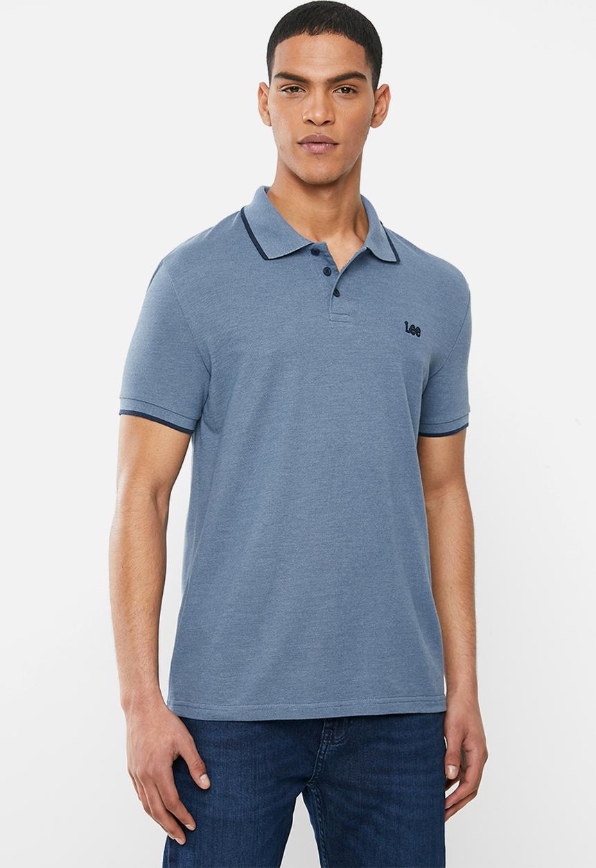 Lee  - Lee icon polo heather - navy 