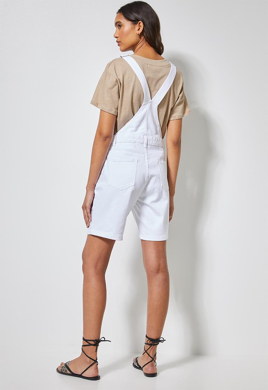 Superbalist - Short dungaree - white