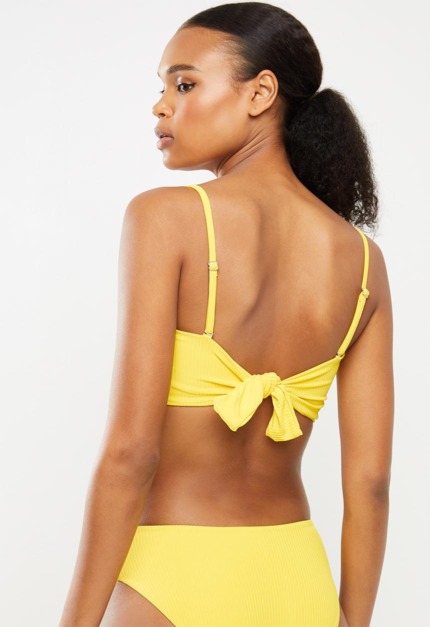 Bacon Bikinis - Tide bikini top - yellow