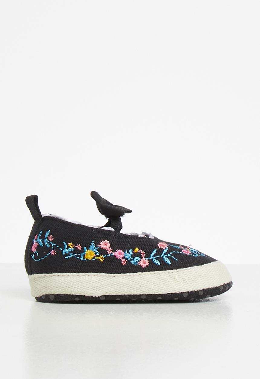 Pop Candy - Embroided pump - black