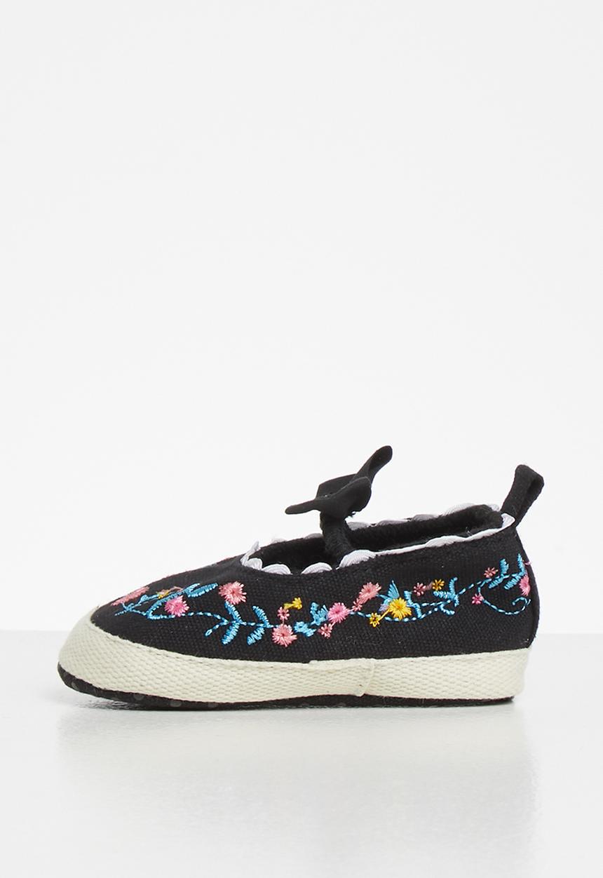 Pop Candy - Embroided pump - black