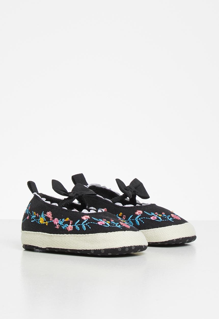 Pop Candy - Embroided pump - black