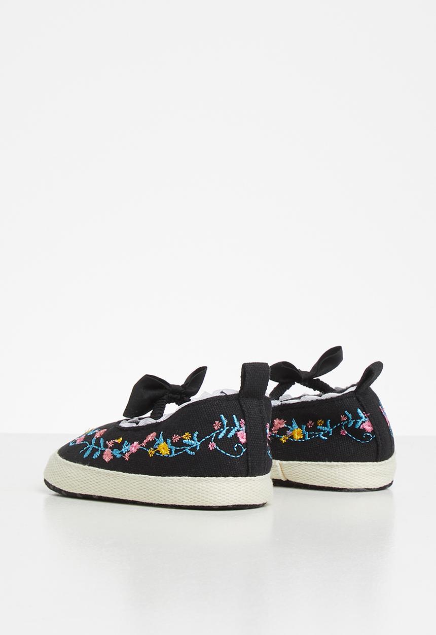 Pop Candy - Embroided pump - black