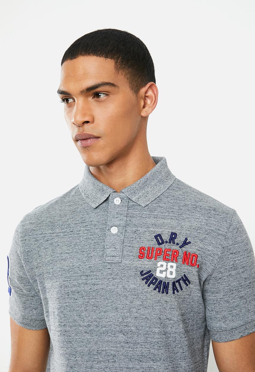Superdry. - Classic superstate polo - grey