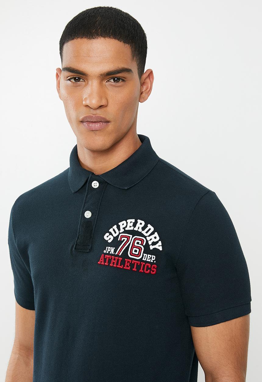 Superdry. - Classic superstate polo - navy