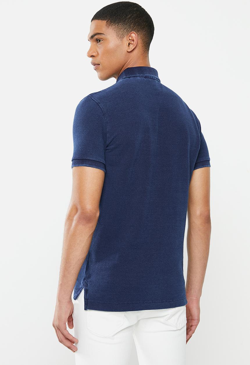 Superdry. - Classic pique polo - indigo