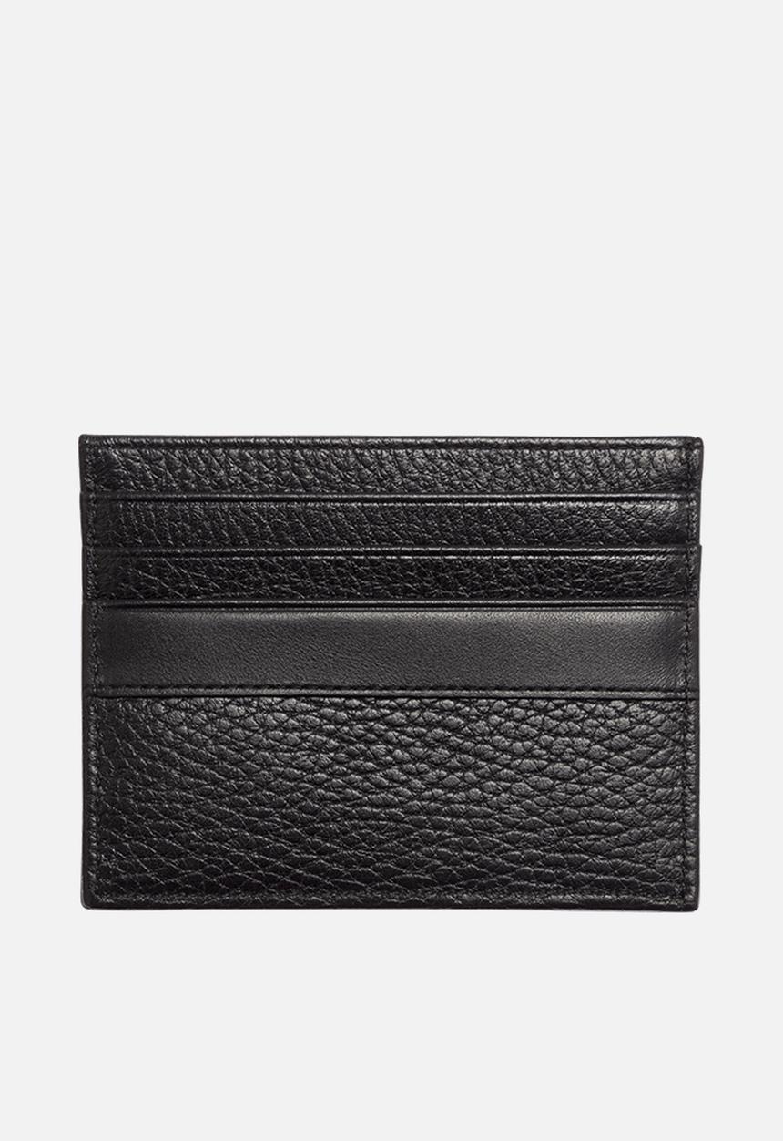 Tommy Hilfiger - Corporate leather credit holder - black