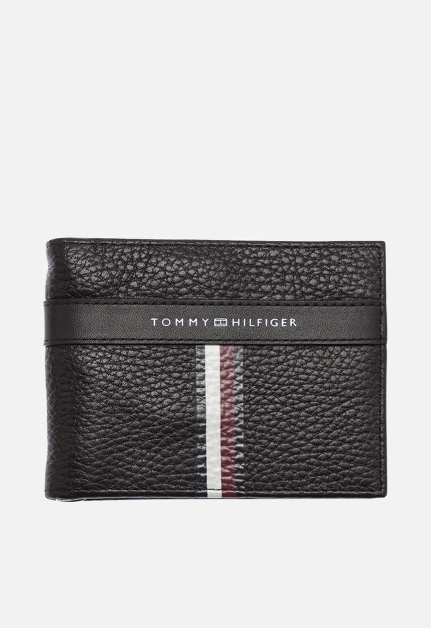 Tommy Hilfiger - Corporate mini leather money clip - black