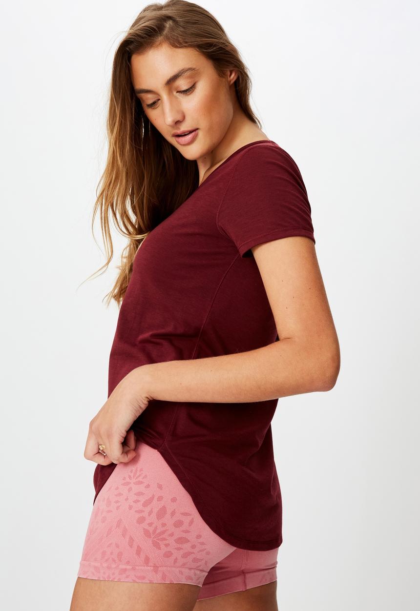 Cotton On - Gym T-shirt - burgundy