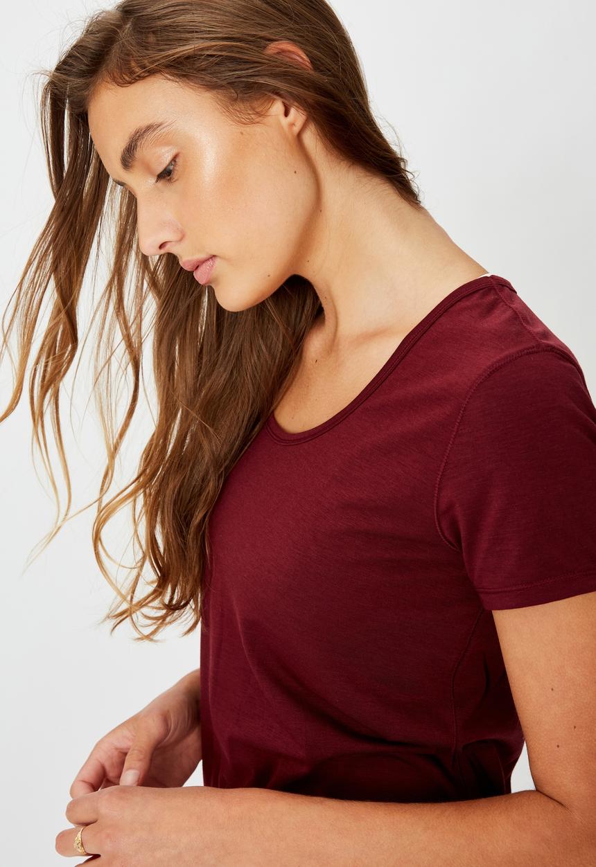 Cotton On - Gym T-shirt - burgundy