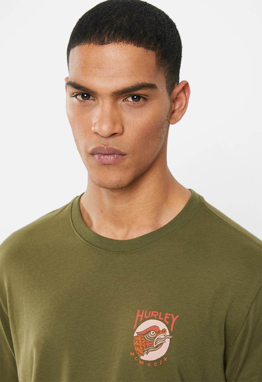 Hurley - Df seamonster tee - olive canvas
