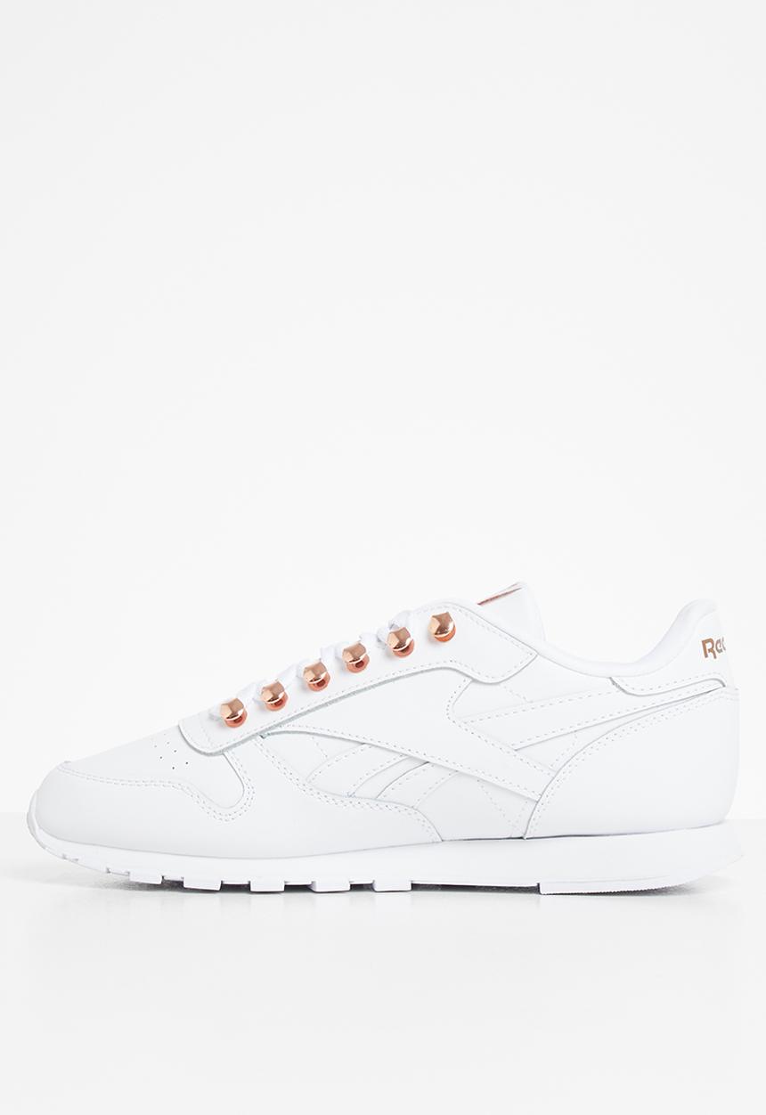 Reebok Classic - Classic leather - white/rose gold/white 