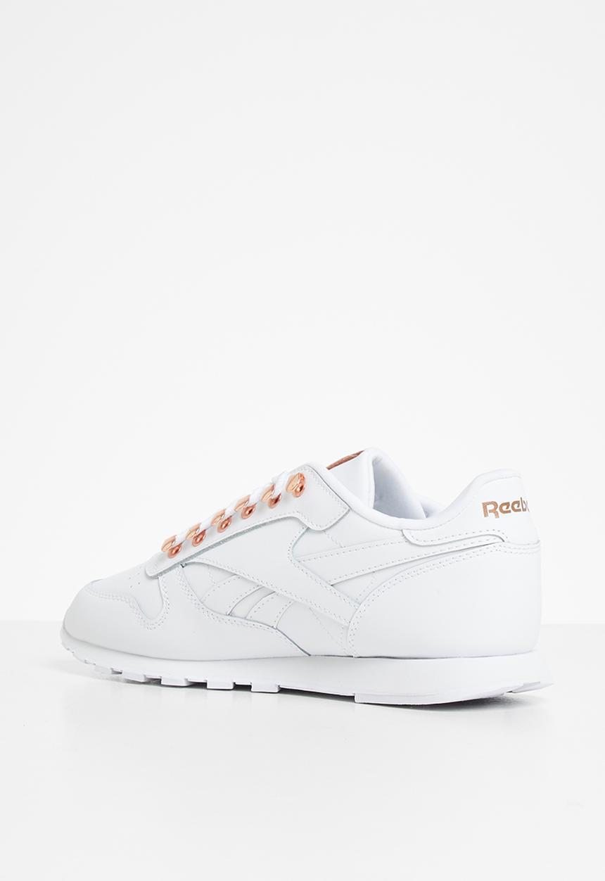 Reebok Classic - Classic leather - white/rose gold/white 