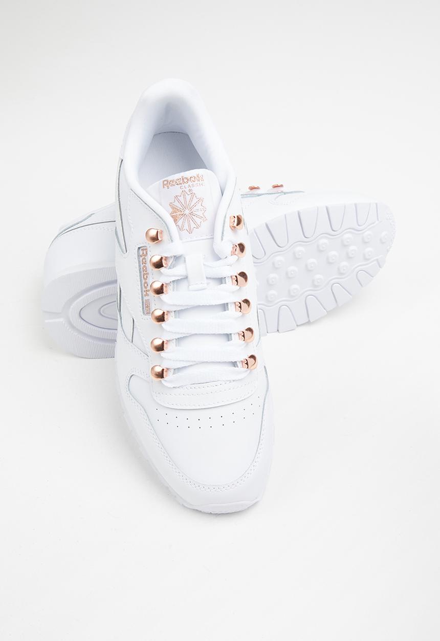 Reebok Classic - Classic leather - white/rose gold/white 
