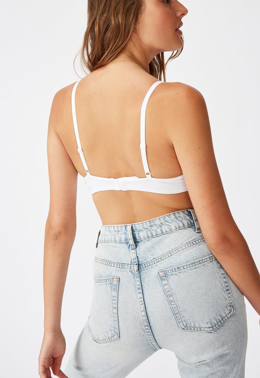 Cotton On - Ultimate comfort cotton T-shirt bra - white