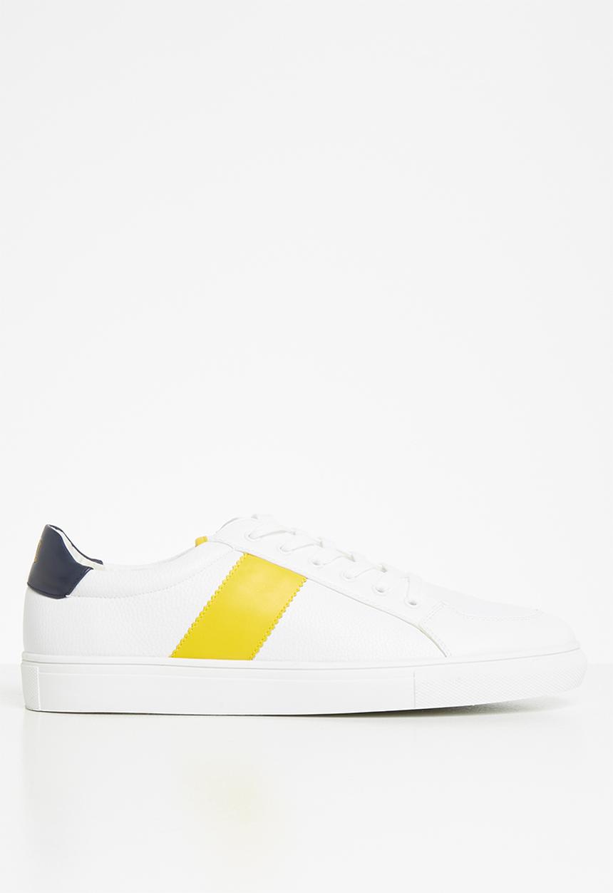 Jonathan D - J35 low sneaker - white & yellow