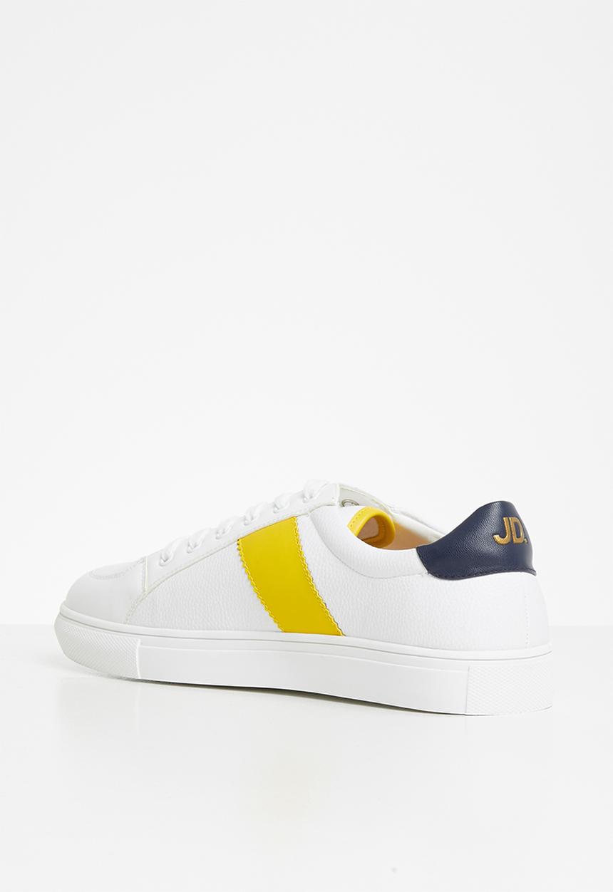 Jonathan D - J35 low sneaker - white & yellow