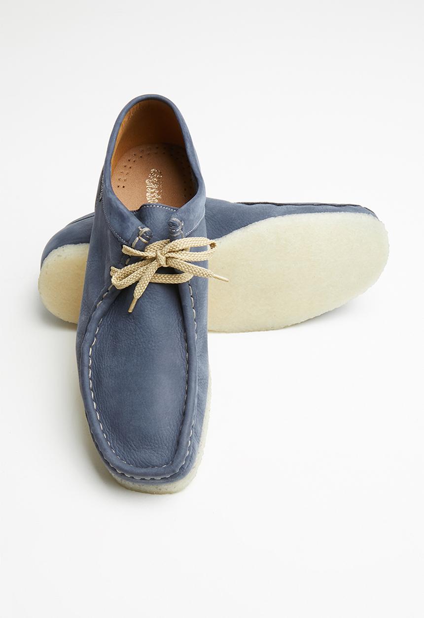 Grasshoppers - Tint doebuck leather mocassin - dark denim