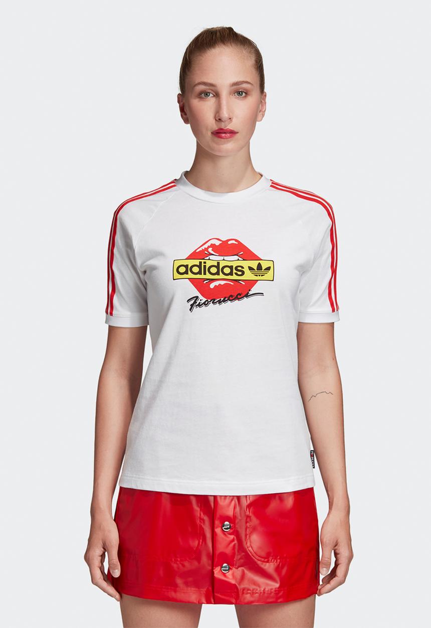 adidas Originals - Kiss tee - white & red